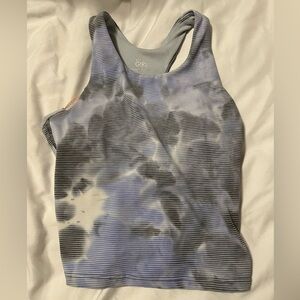 Blue Tie-Dye Women's Tank Top